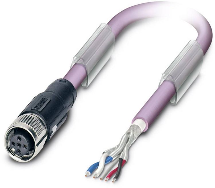 Produktbild: Phoenix Contact 1518229 Sensor-/Aktor-Datensteckverbinder, konfektioniert M12 Buchse, gerade 5.00 m Polzahl Sensoren: 5 1 St.