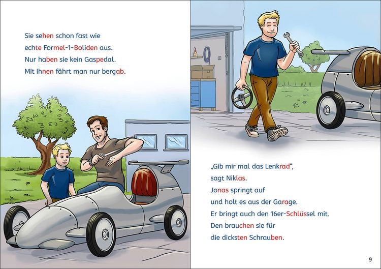 Produktbild: Lesel&ouml;wen Lesetraining 2. Klasse - Vollgas auf der Rennstrecke