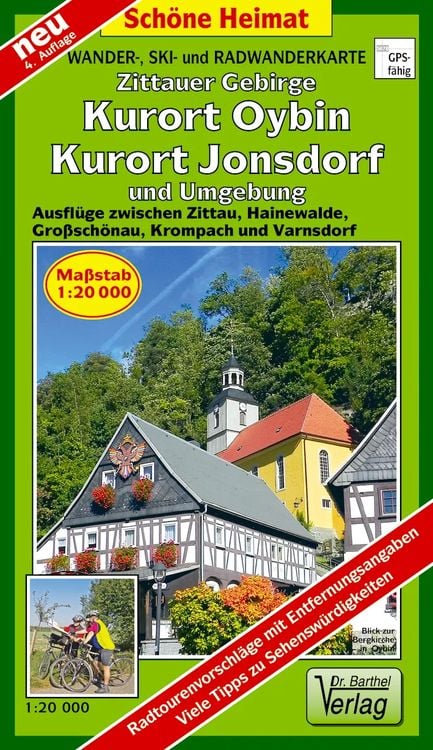 Produktbild: Zittauer Gebirge, Kurort Oybin, Kurort Jonsdorf und Umgebung 1:20 000 Wander- und Radwanderkarte LZ bis 2027