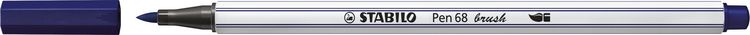 Produktbild: STABILO Premium-Filzstift mit Pinselspitze f&uuml;r variable Strichst&auml;rken -   Pen 68 brush - Einzelstift - preu&szlig;ischblau