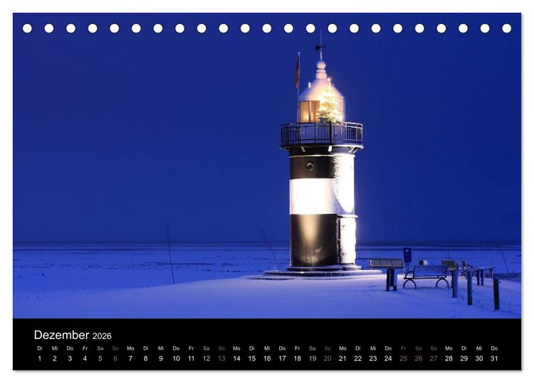 Produktbild: Leuchtturm "Kleiner Preu&szlig;e" (Tischkalender 2026 DIN A5 quer), CALVENDO Monatskalender