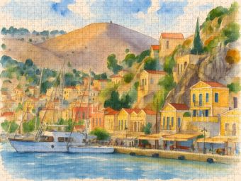 Produktbild: CALVENDO Puzzle Symi, Dodekanes Insel | 2000 Teile Lege-Gr&ouml;&szlig;e 90x67cm Foto-Puzzle f&uuml;r gl&uuml;ckliche Stunden