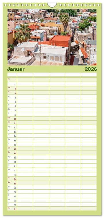 Produktbild: Familienplaner 2026 - Rhodos - Die Highlights der Insel mit 5 Spalten (Wandkalender, 21 x 45 cm) CALVENDO