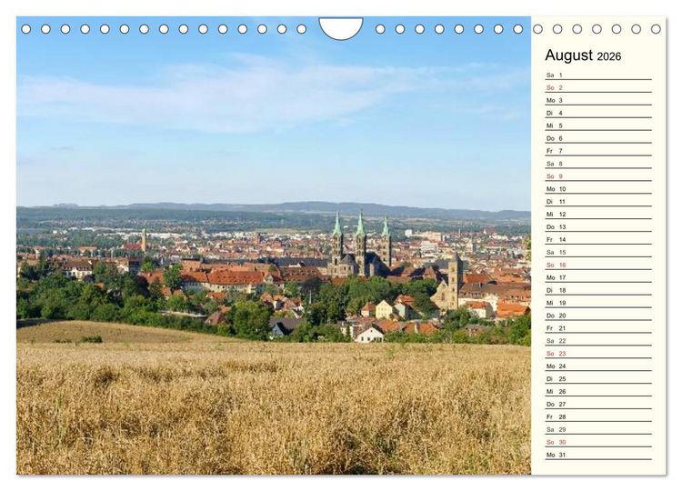 Produktbild: Bamberg und Fr&auml;nkische Schweiz (Wandkalender 2026 DIN A4 quer), CALVENDO Monatskalender
