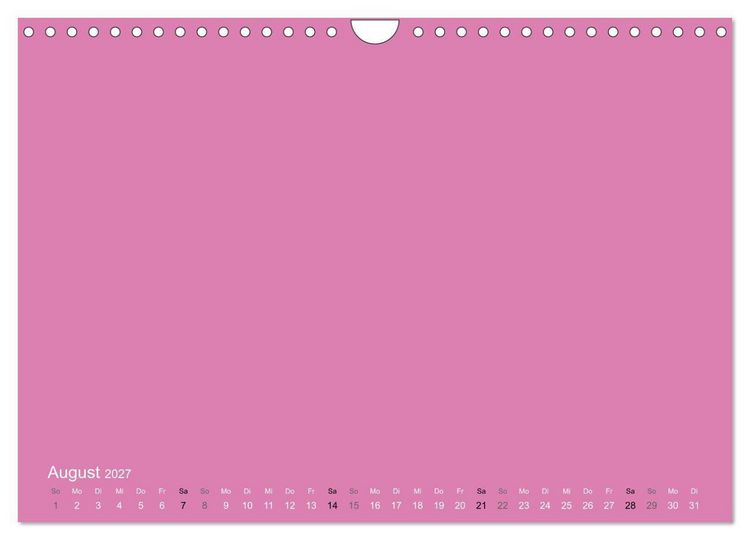 Produktbild: Bastelkalender - Pink (Wandkalender 2027 DIN A4 quer), CALVENDO Monatskalender