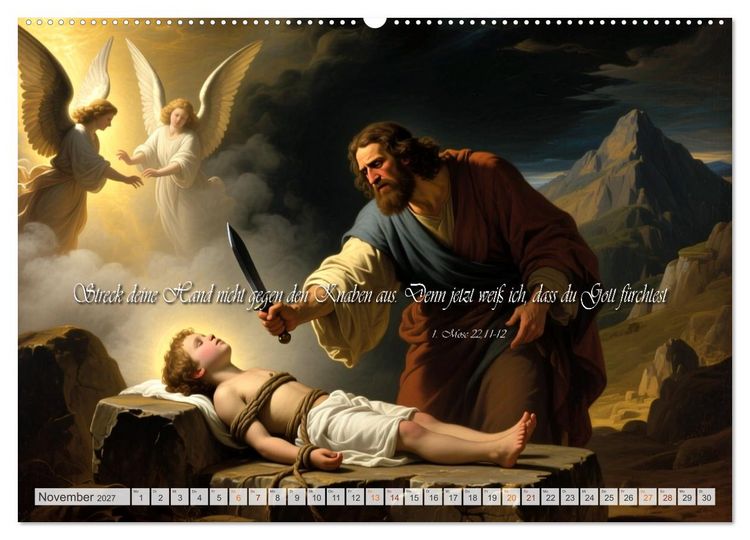Produktbild: Die Kraft der Bibel (Wandkalender 2027 DIN A2 quer), CALVENDO Monatskalender