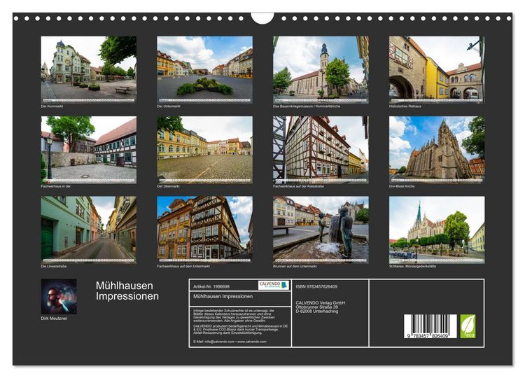 Produktbild: M&uuml;hlhausen Impressionen (Wandkalender 2026 DIN A3 quer), CALVENDO Monatskalender