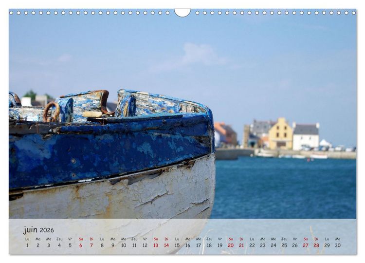 Produktbild: Bretagne Ambiance d'un cimeti&egrave;re &agrave; bateaux (Calendrier mural 2026 DIN A3 vertical), CALVENDO calendrier mensuel