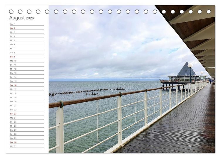 Produktbild: Fehmarn, R&uuml;gen und Usedom - Impressionen von den drei gro&szlig;en Ostseeinseln (Tischkalender 2026 DIN A5 quer), CALVENDO Monatskalender