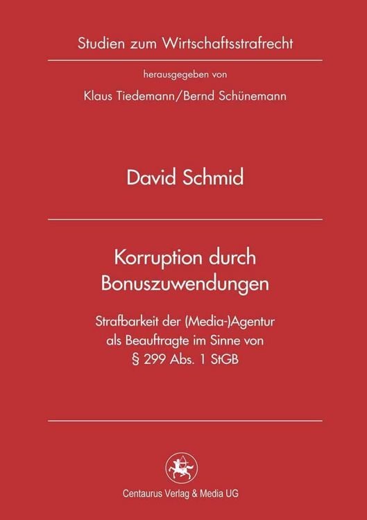 Produktbild: Korruption durch Bonuszuwendungen