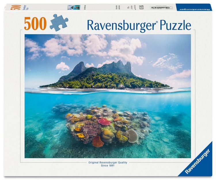 Produktbild: Erwachsenenpuzzle 500 Teile - Insel und Korallenwelt