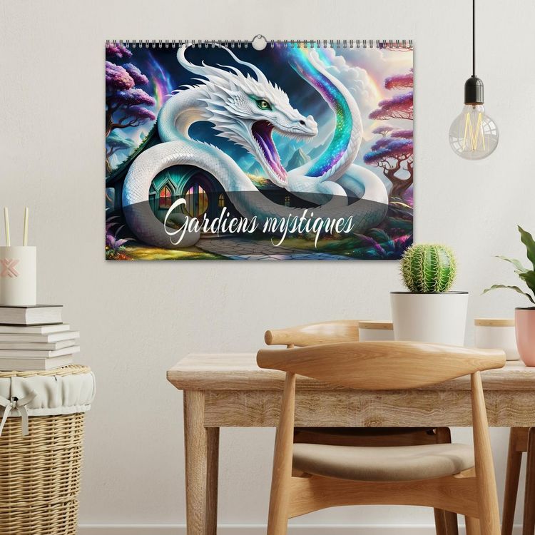 Produktbild: Gardiens mystiques (Calendrier mural 2026 DIN A3 vertical), CALVENDO calendrier mensuel