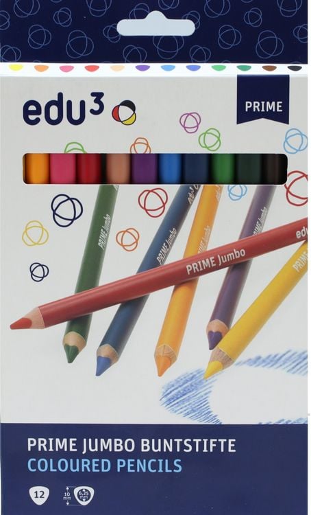 Produktbild: edu&sup3; PRIME Jumbo dreikant, 12er Set