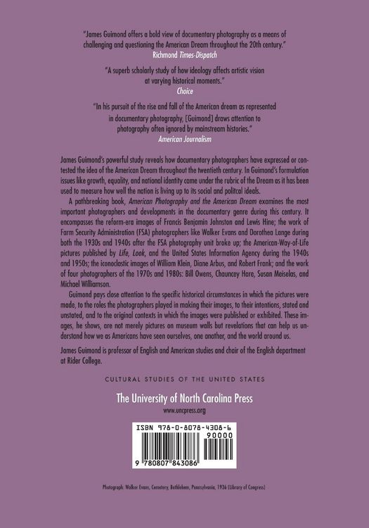 Produktbild: American Photography and the American Dream
