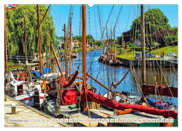Produktbild: Reise an die Nordsee - Carolinensiel (Wandkalender 2026 DIN A2 quer), CALVENDO Monatskalender