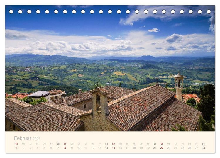 Produktbild: Unterwegs in den Marken (Tischkalender 2026 DIN A5 quer), CALVENDO Monatskalender