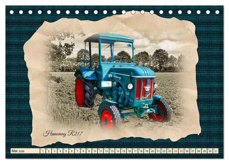 Produktbild: Hanomag Schlepper (Tischkalender 2026 DIN A5 quer), CALVENDO Monatskalender