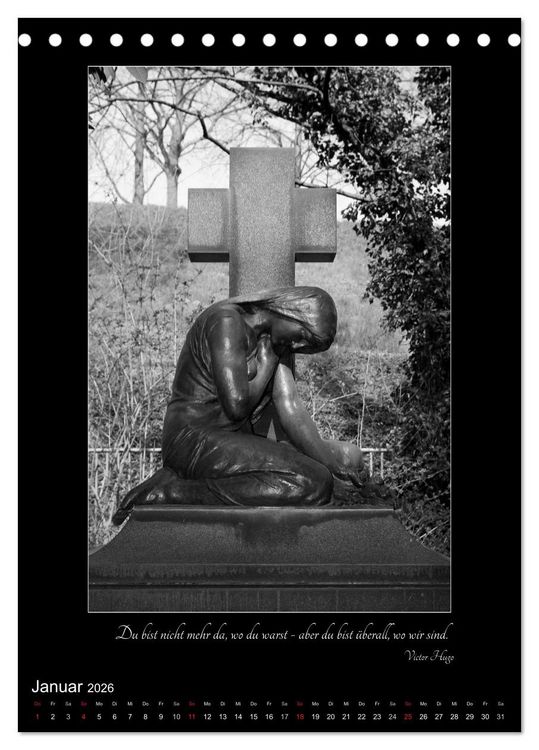 Produktbild: S&uuml;dfriedhof Leipzig (Tischkalender 2026 DIN A5 hoch), CALVENDO Monatskalender