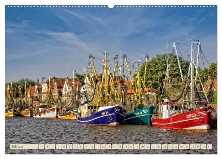 Produktbild: Reise an die Nordsee - Greetsiel (Wandkalender 2026 DIN A2 quer), CALVENDO Monatskalender