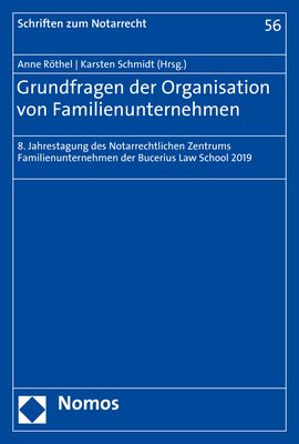 Produktbild: Grundfragen der Organisation von Familienunternehmen