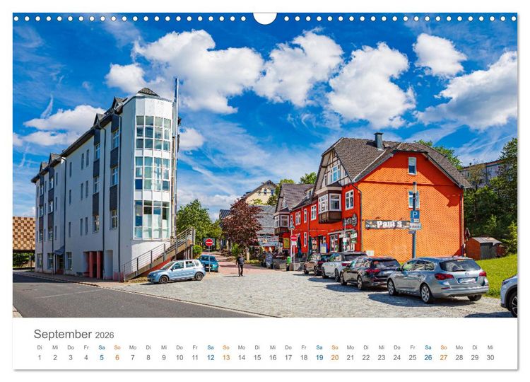 Produktbild: Oberhof - Urlaubsparadies am Rennsteig (Wandkalender 2026 DIN A3 quer), CALVENDO Monatskalender