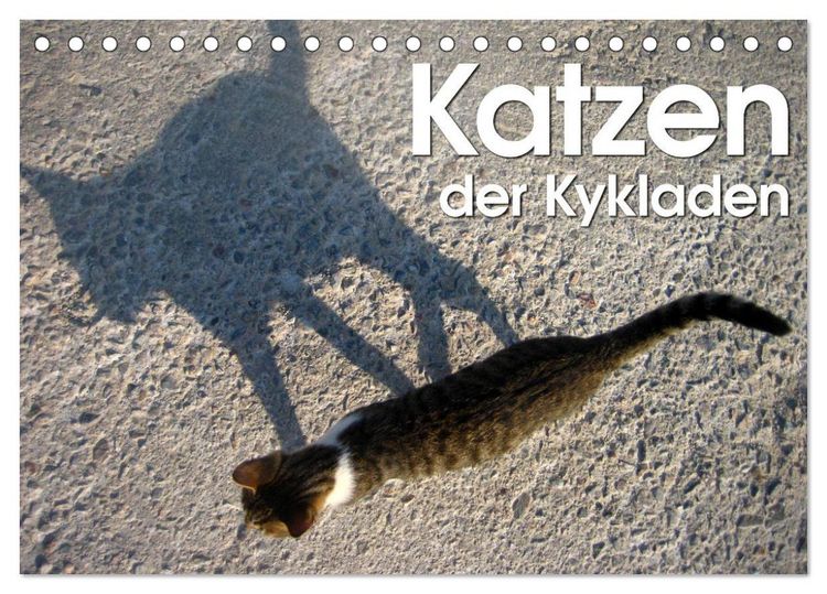 Produktbild: Katzen der Kykladen (Tischkalender 2026 DIN A5 quer), CALVENDO Monatskalender