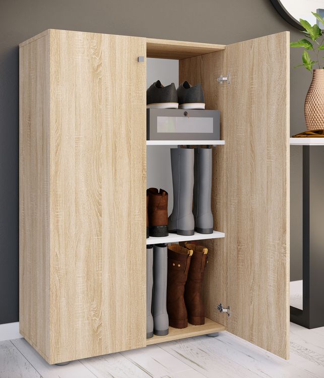 Produktbild: Holz Schuhschrank Schuhregal Schuhkommode Lona 3