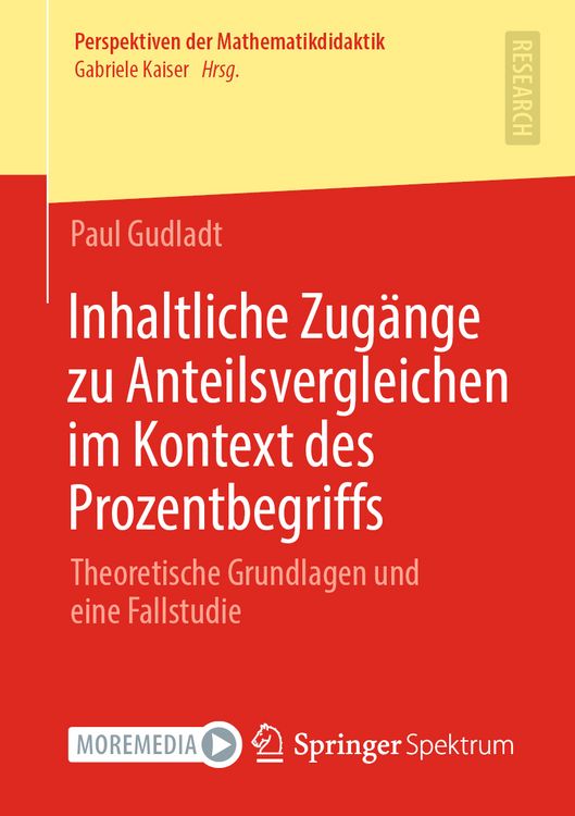 Produktbild: Inhaltliche Zug&auml;nge zu Anteilsvergleichen im Kontext des Prozentbegriffs