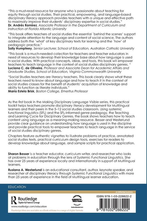 Produktbild: Making Language Visible in Social Studies
