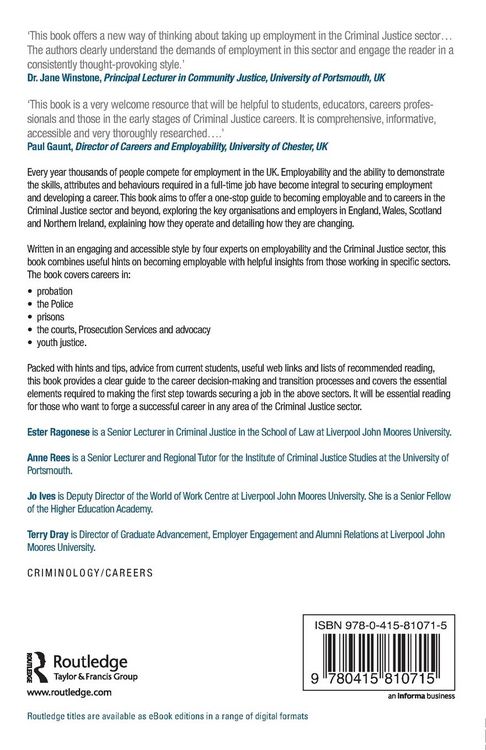 Produktbild: The Routledge Guide to Working in Criminal Justice