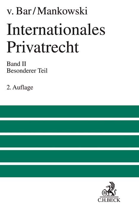 Produktbild: Internationales Privatrecht Bd. 2: Besonderer Teil