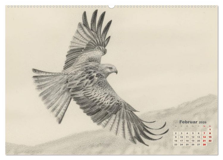 Produktbild: Wilde Seelen - Tierische Momente in Graphit (hochwertiger Premium Wandkalender 2026 DIN A2 quer), Kunstdruck in Hochglanz