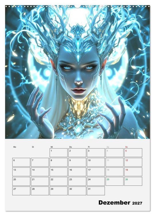Produktbild: Herrscherinnen der Galaxien (Wandkalender 2027 DIN A2 hoch), CALVENDO Monatskalender