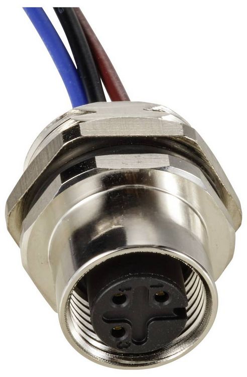 Produktbild: TRU COMPONENTS TC-12833212 Sensor/Aktor Einbaubuchse M12 Buchse, Einbau 0.5 m Polzahl Sensoren: 3 1 St.