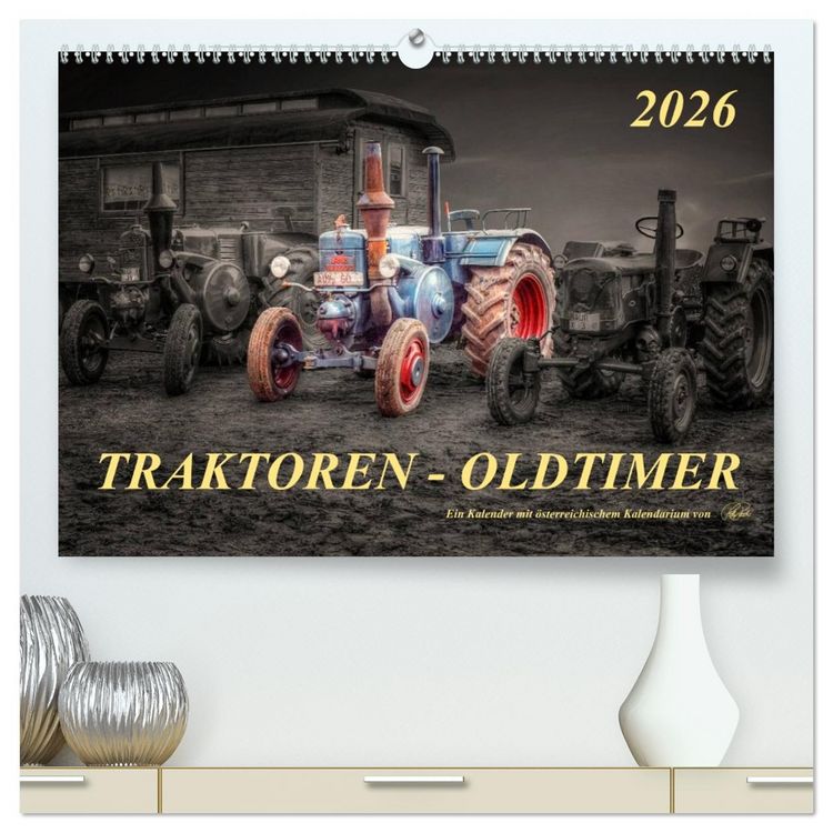 Produktbild: Traktoren - Oldtimer (hochwertiger Premium Wandkalender 2026 DIN A2 quer), Kunstdruck in Hochglanz