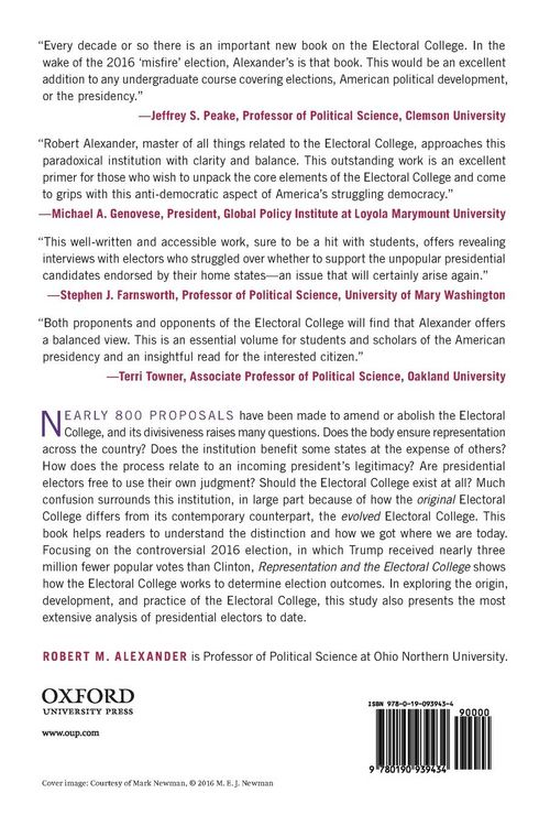 Produktbild: Representation and the Electoral College