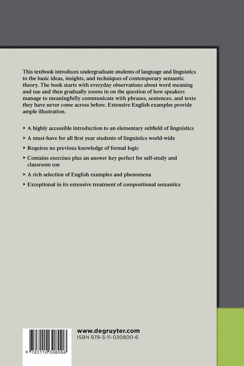 Produktbild: Introduction to Semantics