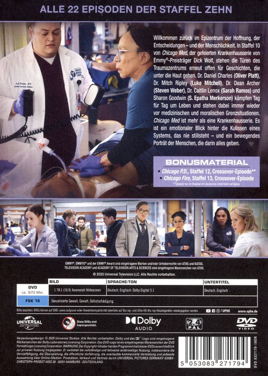 Produktbild: Chicago Med - Staffel 10 [5 DVDs]