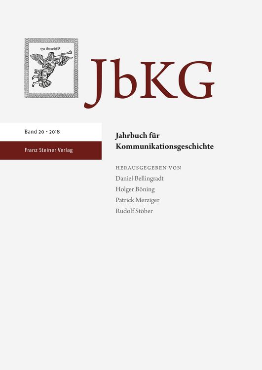 Produktbild: Jahrbuch f&uuml;r Kommunikationsgeschichte 20 (2018)