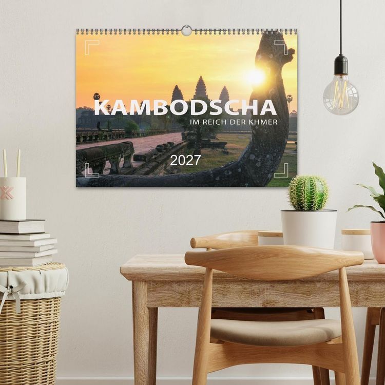 Produktbild: KAMBODSCHA - Im Reich der Khmer (Wandkalender 2027 DIN A3 quer), CALVENDO Monatskalender