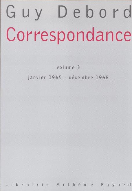 Produktbild: Correspondance T.3 ; Janvier 1965 - Decembre 1968