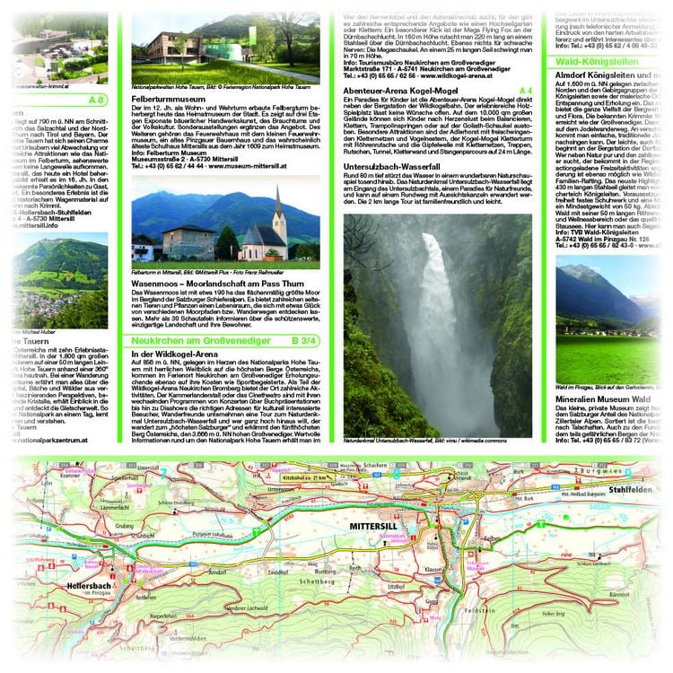 Produktbild: Publicpress Rad- und Wanderkarte Venedigergruppe, Oberpinzgau, Virgental 1:35.000