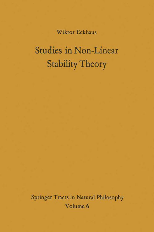 Produktbild: Studies in Non-Linear Stability Theory