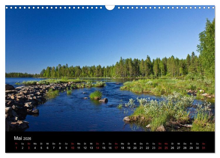 Produktbild: Finnland - Land der tausend Seen (Wandkalender 2026 DIN A3 quer), CALVENDO Monatskalender