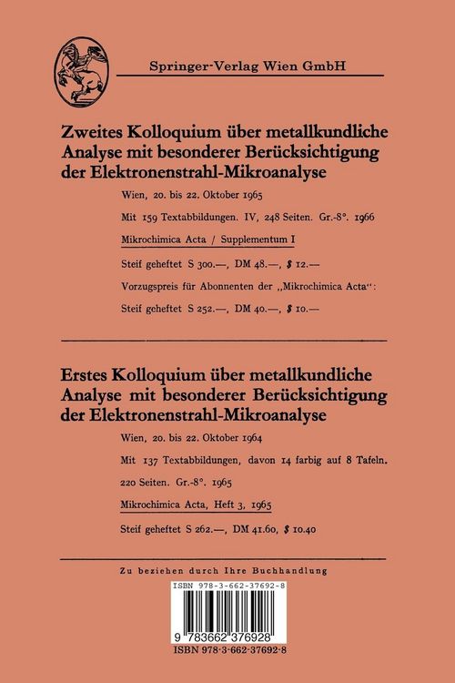 Produktbild: Drittes Kolloquium &uuml;ber metallkundliche Analyse mit besonderer Ber&uuml;cksichtigung der Elektronenstrahl-Mikroanalyse Wien, 25. bis 27. Oktober 1966
