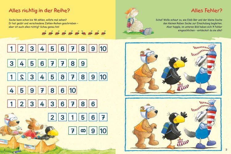 Produktbild: Der kleine Rabe Socke: Fehler finden mit dem kleinen Raben Socke