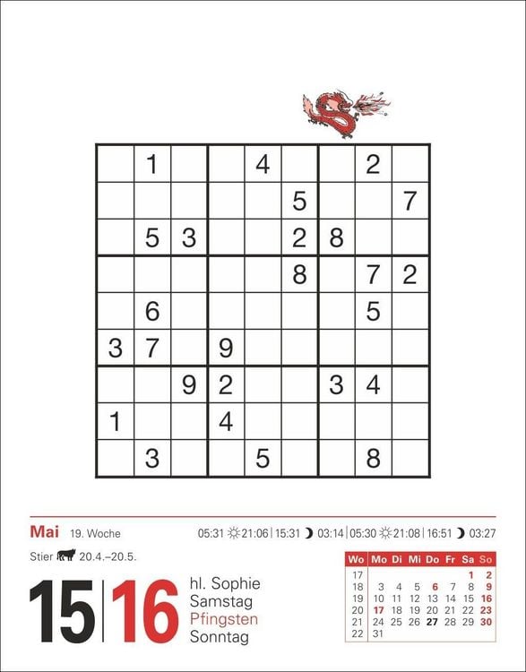 Produktbild: Sudoku Tagesabrei&szlig;kalender 2027 - Das Kult-R&auml;tsel aus Japan