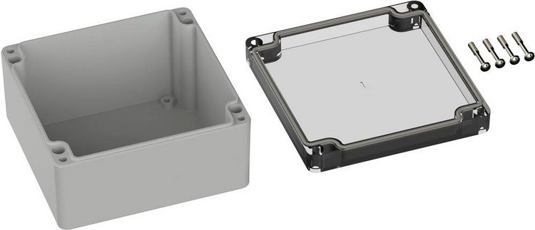 Produktbild: TRU COMPONENTS TC-9065464 Outdoor-Geh&auml;use 122 x 120 x 55 Polycarbonat Lichtgrau (RAL 7035) 1 St.