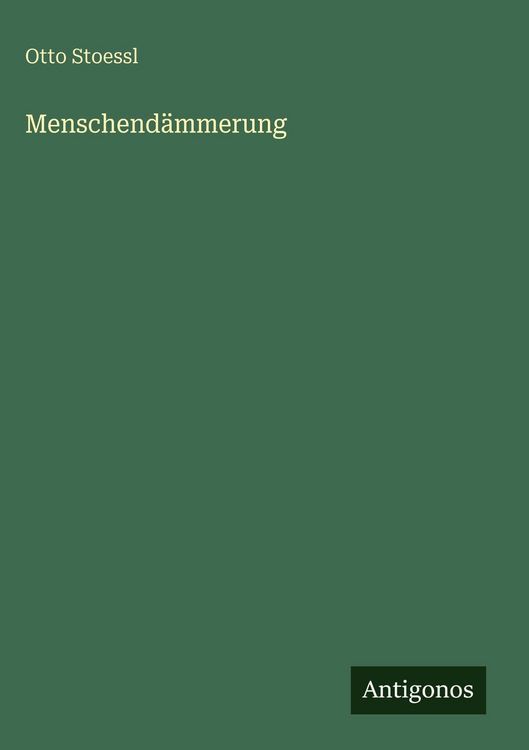Produktbild: Menschend&auml;mmerung