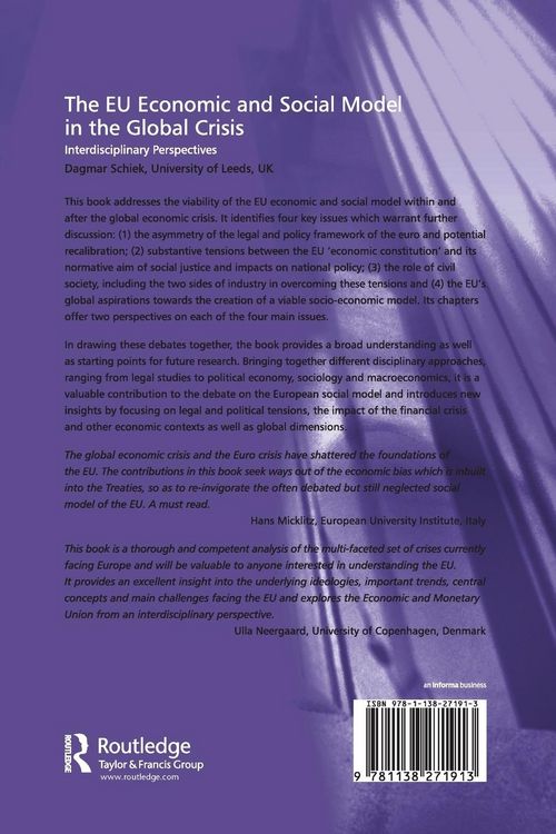 Produktbild: The EU Economic and Social Model in the Global Crisis